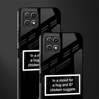 87 chicken nuggets black edition glass case for samsung galaxy a22 5g image-2