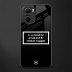 87 chicken nuggets black edition glass case for mi 11x 5g image