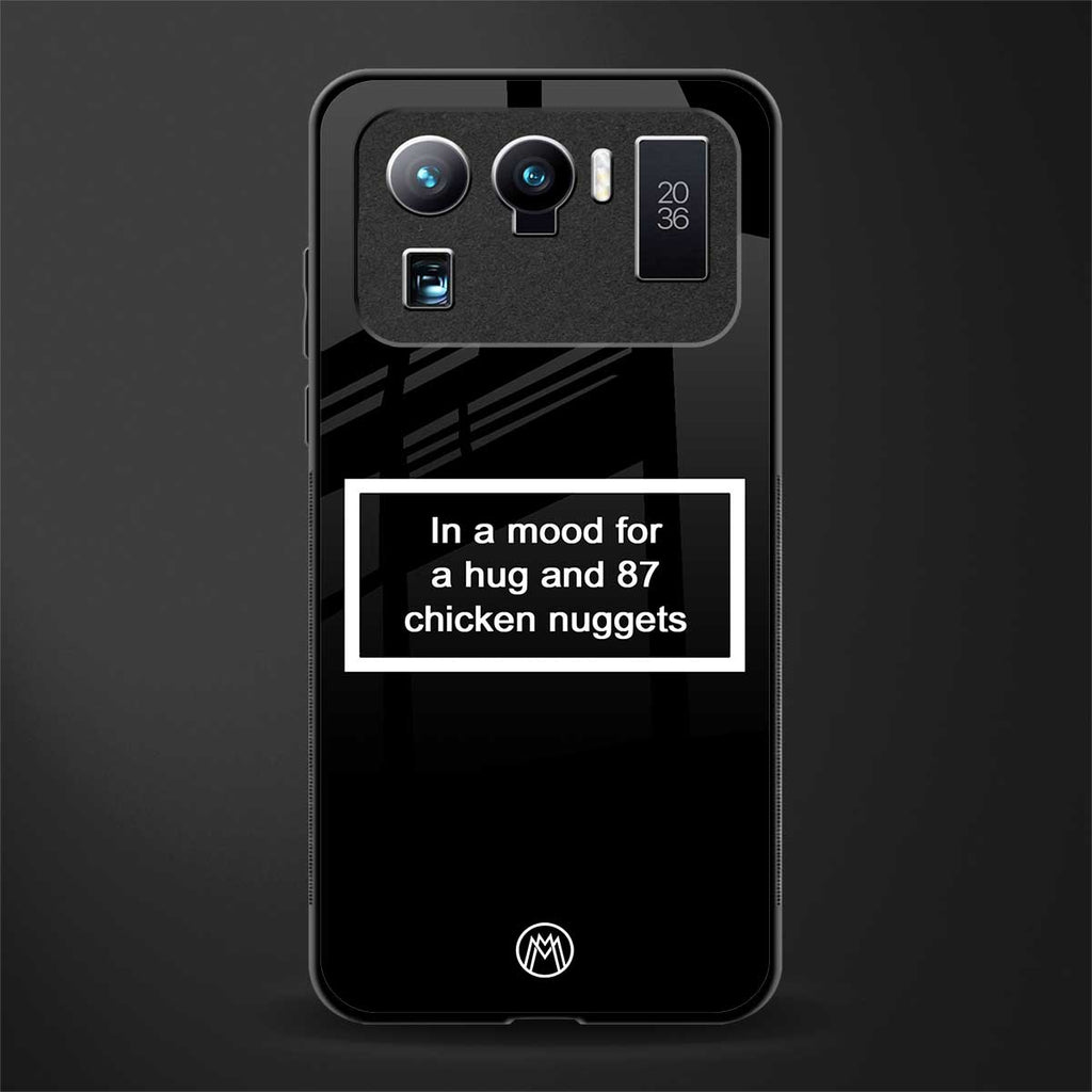 87 chicken nuggets black edition glass case for mi 11 ultra 5g image