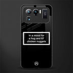 87 chicken nuggets black edition glass case for mi 11 ultra 5g image
