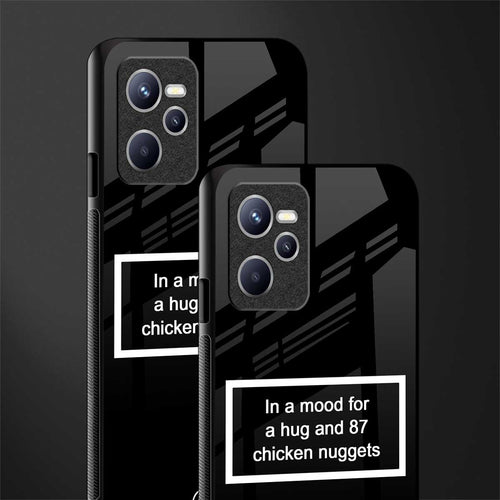 87 chicken nuggets black edition glass case for realme c35 image-2