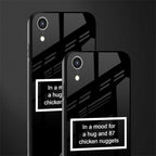 87 chicken nuggets black edition glass case for iphone xr image-2