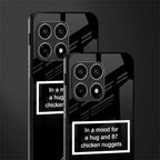 87 chicken nuggets black edition glass case for oneplus 10 pro 5g image-2
