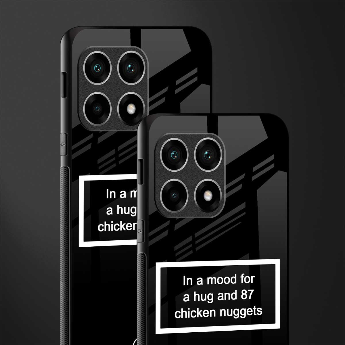 87 chicken nuggets black edition glass case for oneplus 10 pro 5g image-2
