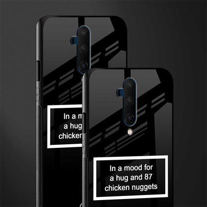 87 chicken nuggets black edition glass case for oneplus 7t pro image-2