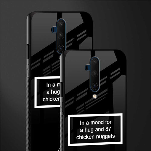 87 chicken nuggets black edition glass case for oneplus 7t pro image-2