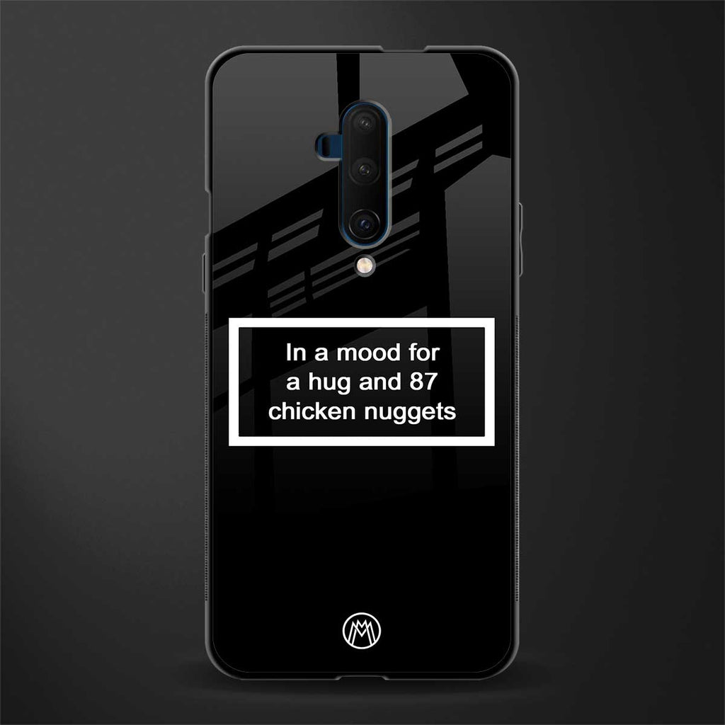 87 chicken nuggets black edition glass case for oneplus 7t pro image