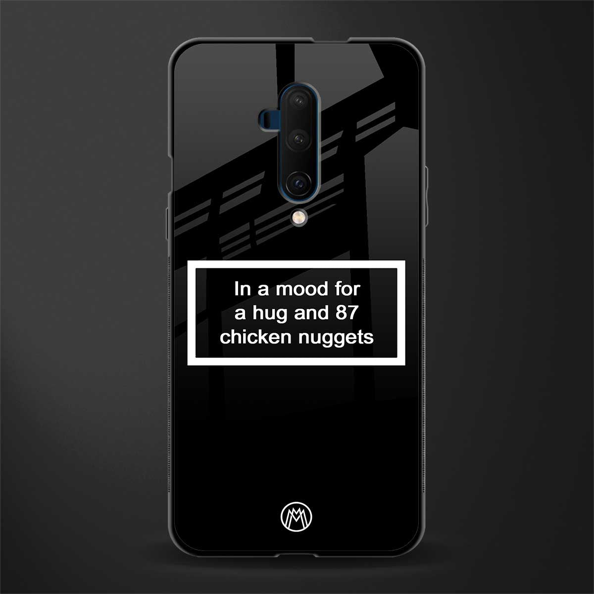87 chicken nuggets black edition glass case for oneplus 7t pro image