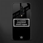 87 chicken nuggets black edition glass case for oneplus 7 pro image