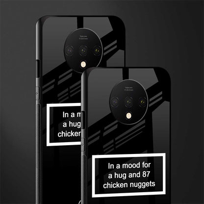 87 chicken nuggets black edition glass case for oneplus 7t image-2