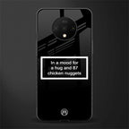 87 chicken nuggets black edition glass case for oneplus 7t image