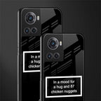 87 chicken nuggets black edition back phone cover | glass case for oneplus 10r 5g