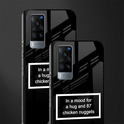 87 chicken nuggets black edition glass case for vivo x60 image-2