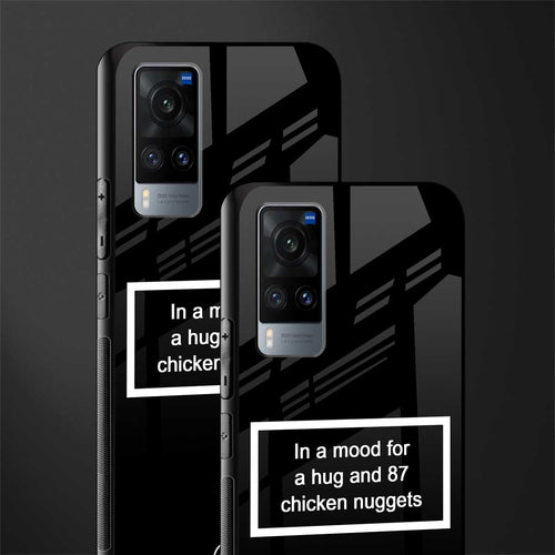 87 chicken nuggets black edition glass case for vivo x60 image-2