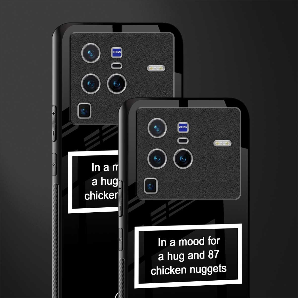 87 chicken nuggets black edition glass case for vivo x80 pro 5g image-2