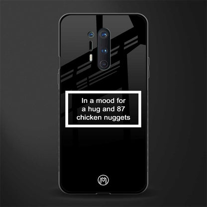 87 chicken nuggets black edition glass case for oneplus 8 pro image