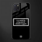 87 chicken nuggets black edition glass case for samsung galaxy note 10 lite image