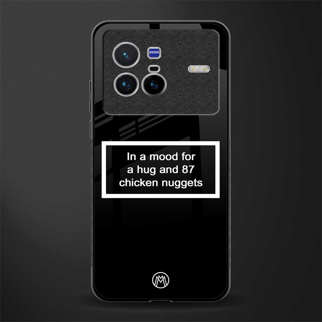 87 chicken nuggets black edition glass case for vivo x80 image