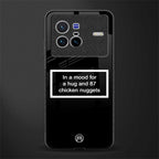 87 chicken nuggets black edition glass case for vivo x80 image