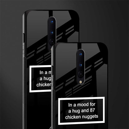 87 chicken nuggets black edition glass case for oneplus 8 image-2