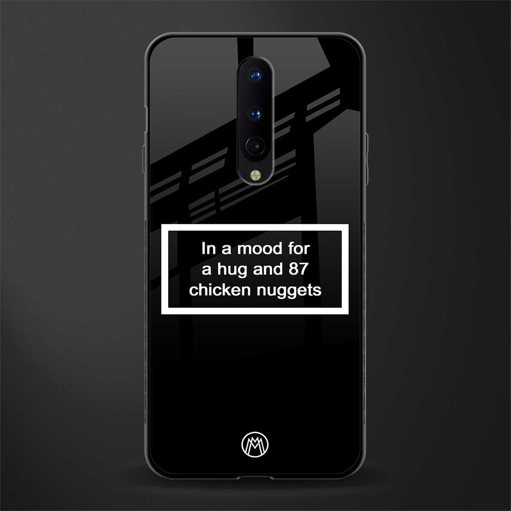 87 chicken nuggets black edition glass case for oneplus 8 image