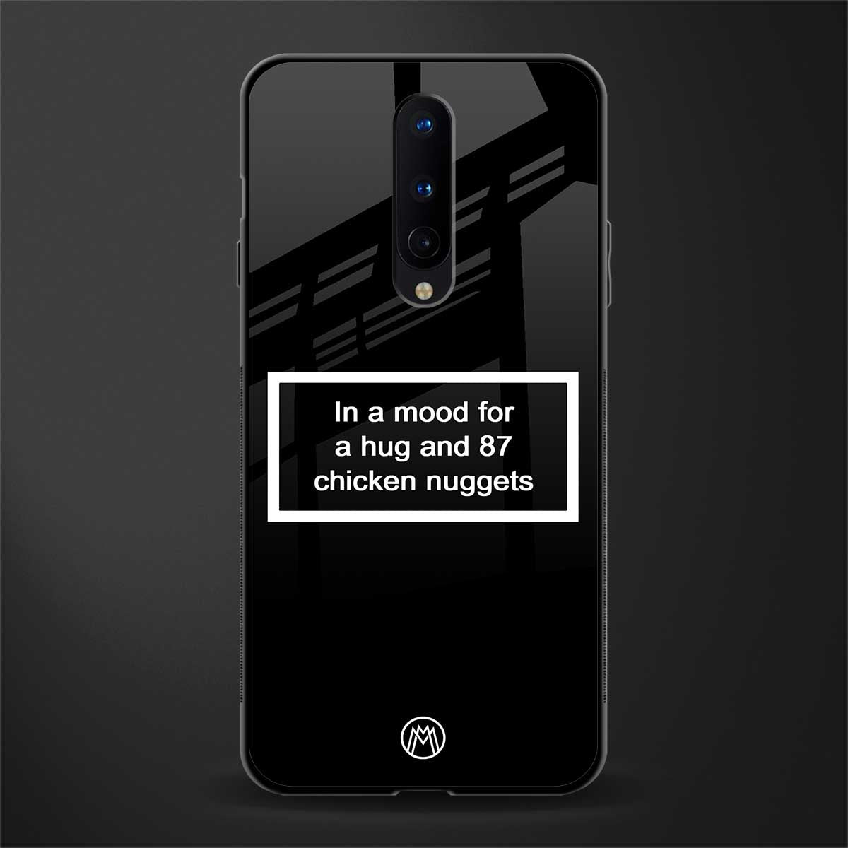 87 chicken nuggets black edition glass case for oneplus 8 image