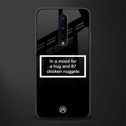 87 chicken nuggets black edition glass case for oneplus 8 image