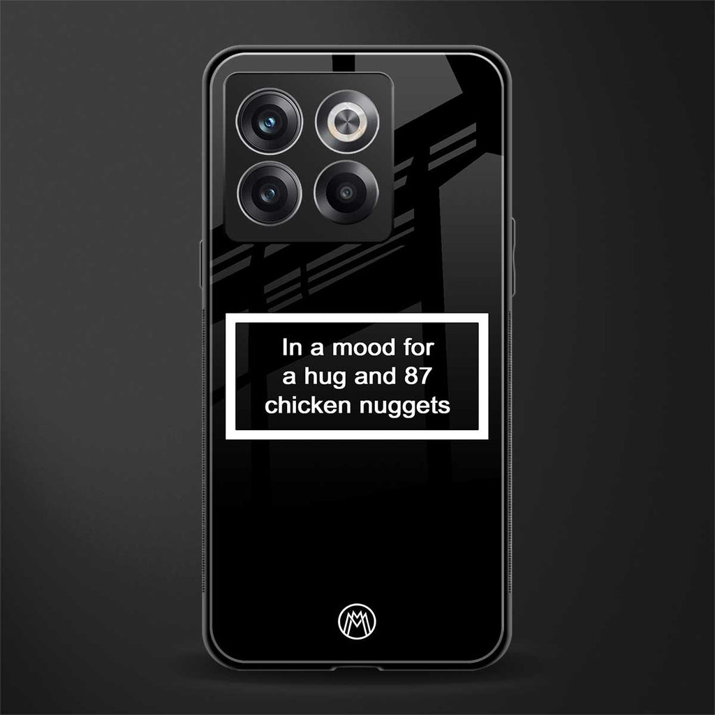 87 chicken nuggets black edition back phone cover | glass case for oneplus 10t