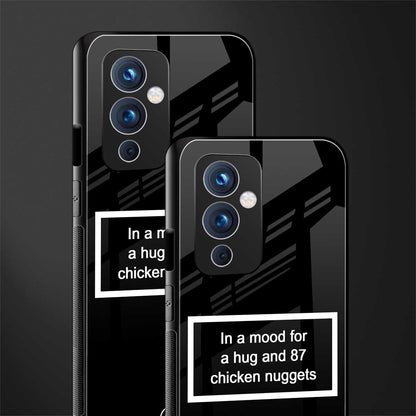 87 chicken nuggets black edition back phone cover | glass case for oneplus 9