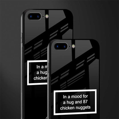 87 chicken nuggets black edition glass case for iphone 7 plus image-2