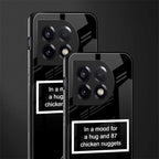 87 chicken nuggets black edition back phone cover | glass case for oneplus 11