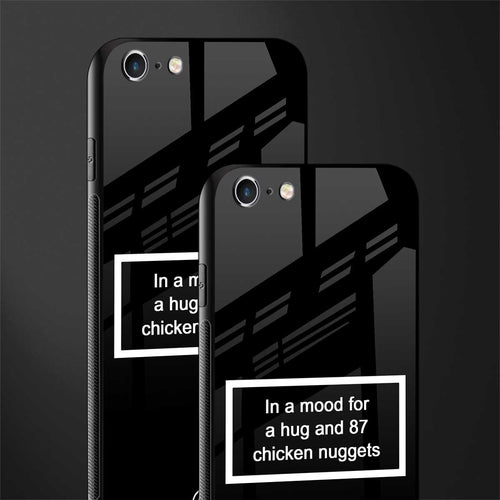87 chicken nuggets black edition glass case for iphone 6 plus image-2