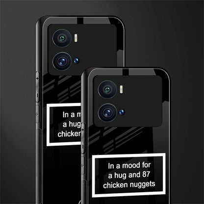 87 chicken nuggets black edition back phone cover | glass case for iQOO 9 Pro