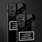 87 chicken nuggets black edition glass case for oneplus 9rt image-2