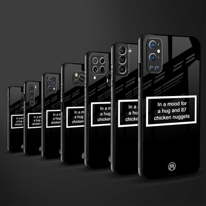 87 chicken nuggets black edition glass case for realme 8 pro image-3
