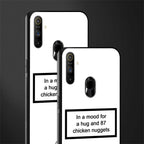 87 chicken nuggets white edition glass case for realme narzo 20a image-2