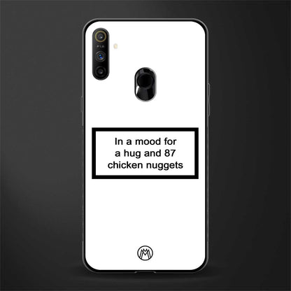 87 chicken nuggets white edition glass case for realme narzo 10a image