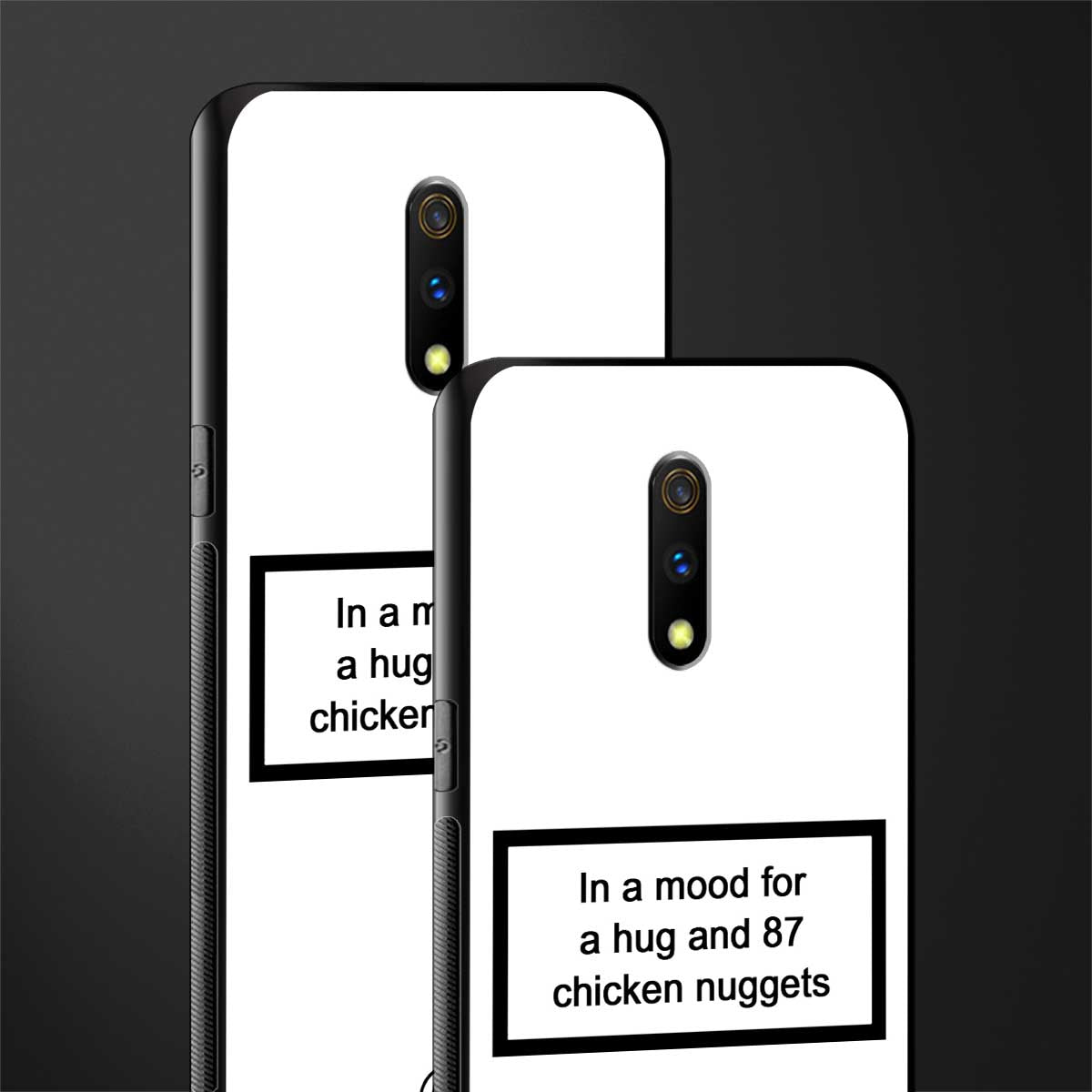 87 chicken nuggets white edition glass case for oppo k3 image-2
