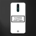 87 chicken nuggets white edition glass case for oppo f11 image