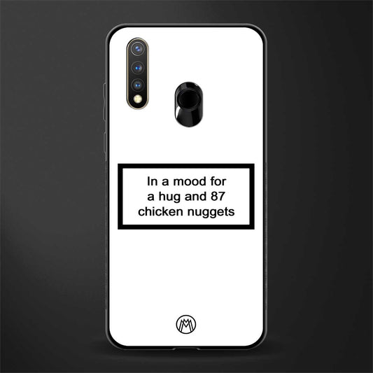 87 chicken nuggets white edition glass case for vivo y19 image