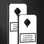 87 chicken nuggets white edition glass case for vivo s1 pro image-2