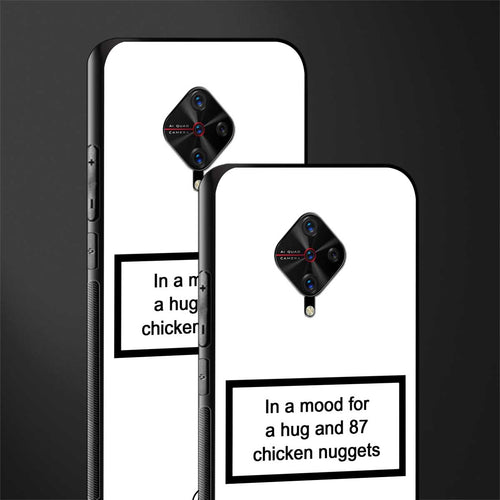 87 chicken nuggets white edition glass case for vivo s1 pro image-2
