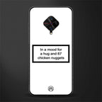87 chicken nuggets white edition glass case for vivo s1 pro image