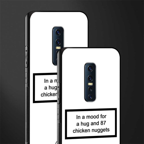 87 chicken nuggets white edition glass case for vivo v17 pro image-2