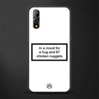 87 chicken nuggets white edition glass case for vivo s1 image