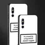 87 chicken nuggets white edition glass case for vivo v15 pro image-2