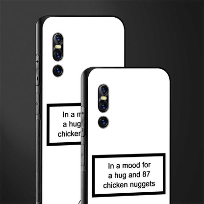 87 chicken nuggets white edition glass case for vivo v15 pro image-2