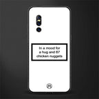87 chicken nuggets white edition glass case for vivo v15 pro image