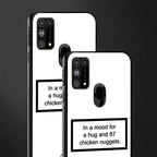 87 chicken nuggets white edition glass case for samsung galaxy m31 image-2