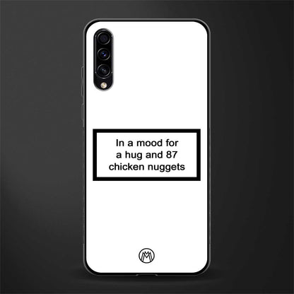87 chicken nuggets white edition glass case for samsung galaxy a30s image